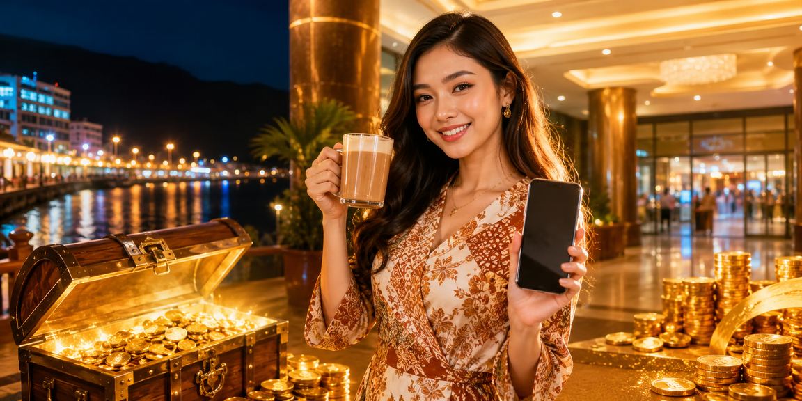 Pengguna Malaysia mengakses kasino mudah alih dengan paparan antara muka jackpot yang jelas